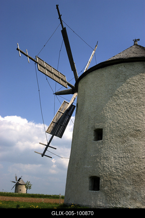 Tési Szélmalmok-stock-foto