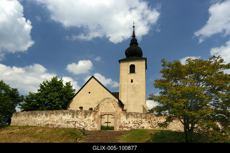 Vörösberény, Református Erőd Templom-stock-foto