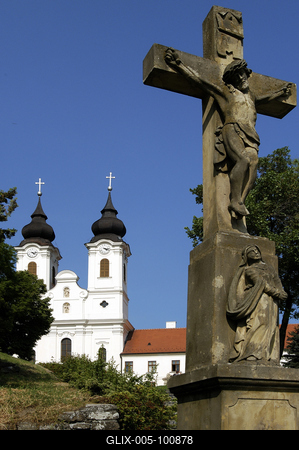 Tihanyi Bencés Apátság-stock-foto