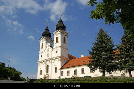 Tihanyi Bencés Apátság-stock-foto