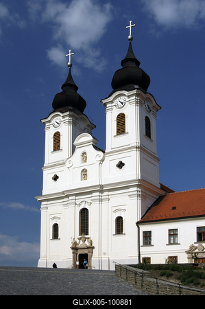 Tihanyi Bencés Apátság-stock-foto