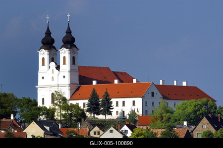 Tihanyi Bencés Apátság-stock-foto