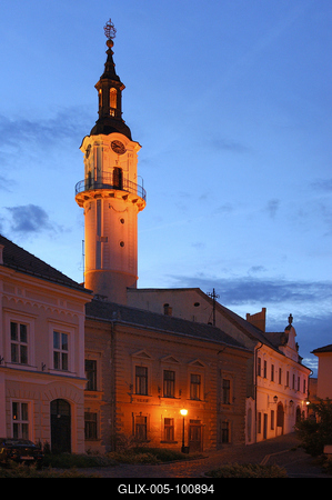 A Tűztorony a veszprémi várban-stock-foto