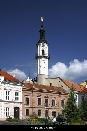 A Tűztorony a veszprémi várban-stock-foto