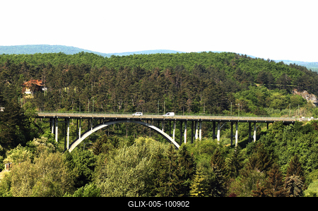 A veszprémi Viadukt-stock-foto