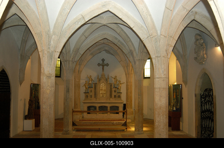 Veszprém, a Székesegyház altemploma-stock-foto