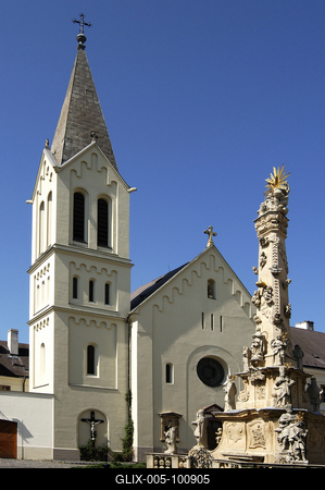 Veszprém, Ferences templom-stock-foto