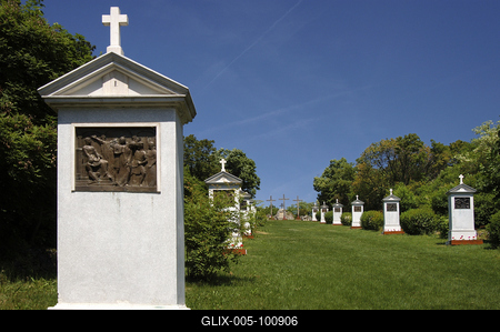 A tihanyi Kálvária-stock-foto