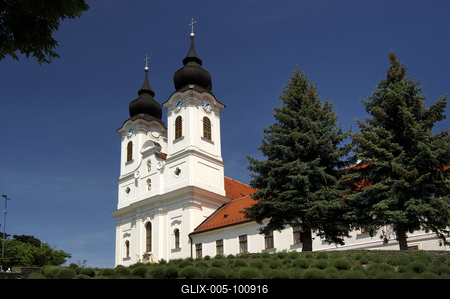 Tihanyi Bencés Apátság-stock-foto