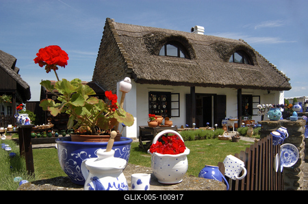 Tihanyi Skanzen-stock-foto