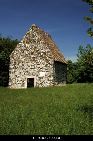 Tihany, Apáti templomrom-stock-foto