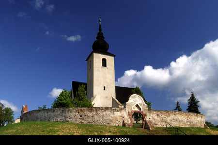 Vörösberény, Református Erőd Templom-stock-foto