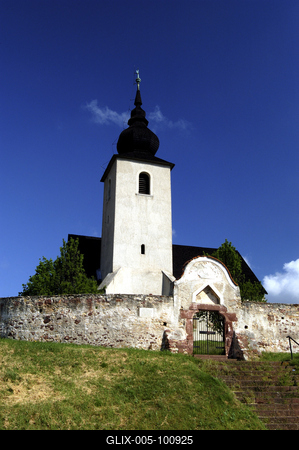 Vörösberény, Református Erőd Templom-stock-foto