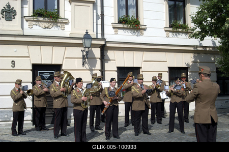 Veszprém, Katonazenekarok fesztiválja-stock-foto