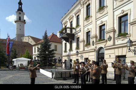 Veszprém, Katonazenekarok fesztiválja-stock-foto