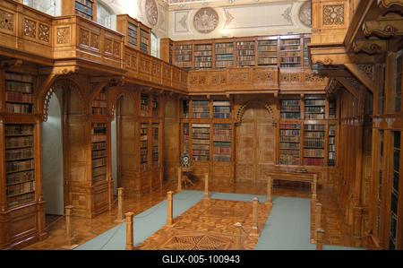 Zirc, Ciszterci Műemlékkönyvtár-stock-foto