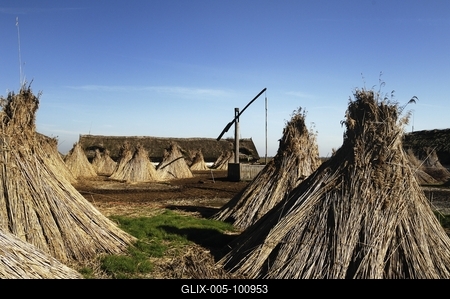Gémeskút a Hortobágyon-stock-foto