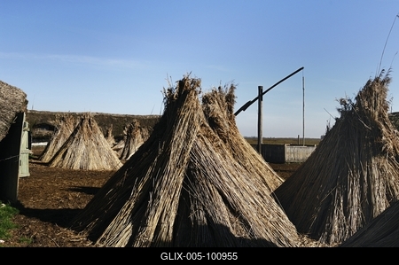 Gémeskút a Hortobágyon-stock-foto