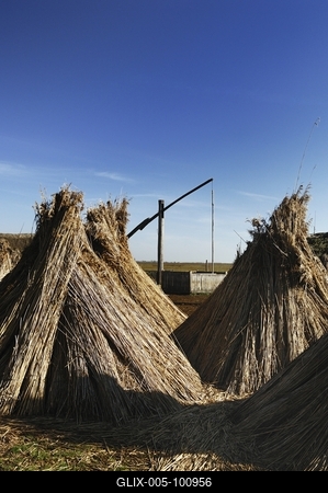 Gémeskút a Hortobágyon-stock-foto