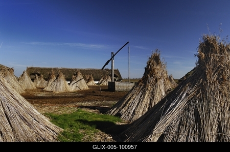 Gémeskút a Hortobágyon-stock-foto
