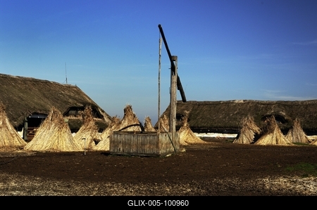 Gémeskút a Hortobágyon-stock-foto