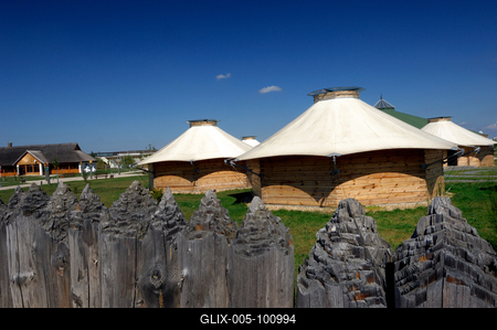 M3 Archeopark Polgár-stock-foto