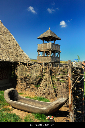 M3 Archeopark Polgár-stock-foto