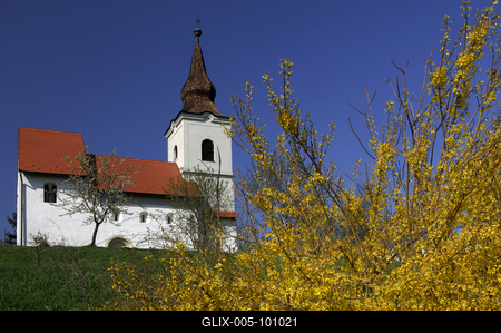 Zánka, Református templom-stock-foto