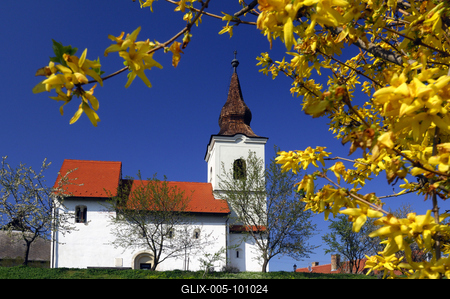 Zánka, Református templom-stock-foto