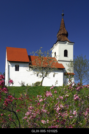 Zánka, Református templom-stock-foto