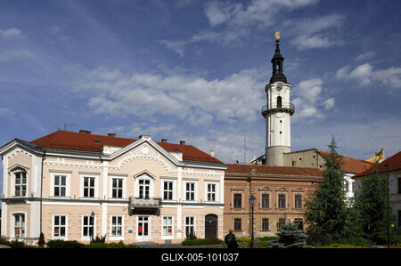 A Tűztorony a veszprémi várban-stock-foto