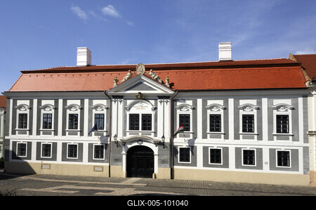 Veszprém, Dubniczay-Palota-stock-foto
