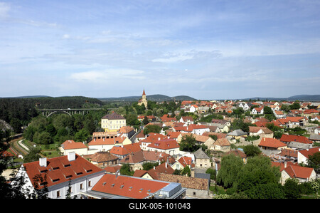Veszprémi panoráma-stock-foto
