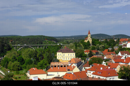 Veszprémi panoráma-stock-foto