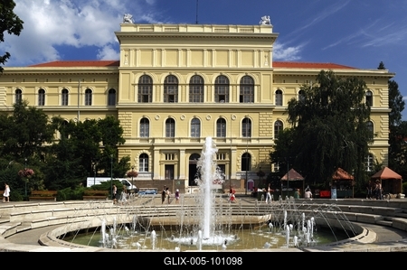 Szegedi Tudományegyetem Rektori Hivatala-stock-foto