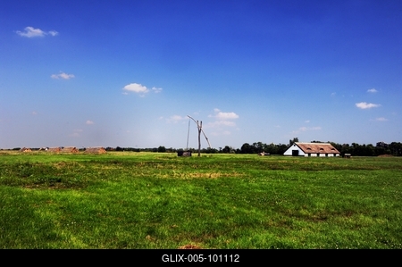 Gémeskút a Hortobágyon-stock-foto