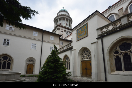 Pannonhalmi Bencés Főapátság-stock-foto