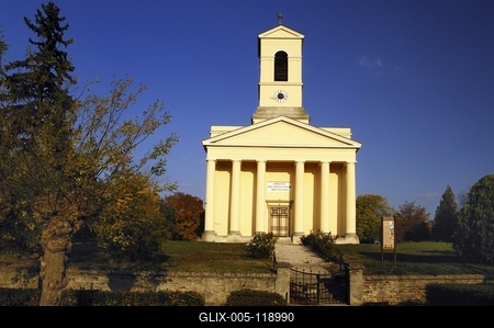 Nepomuki Szent János katolikus templom, Enying-stock-foto