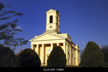 Nepomuki Szent János katolikus templom, Enying-stock-foto