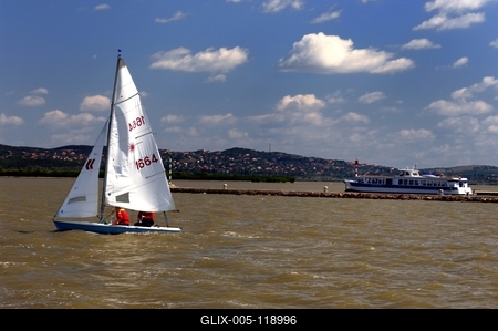 Velencei-tó, Gárdony-stock-foto