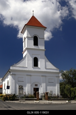Református templom, Sukoró-stock-foto