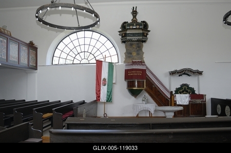 Református templom, Sukoró-stock-foto