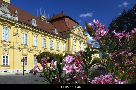 Püspöki palota, Székesfehérvár-stock-foto