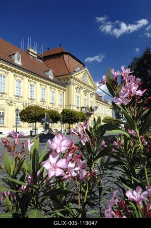 Püspöki palota, Székesfehérvár-stock-foto