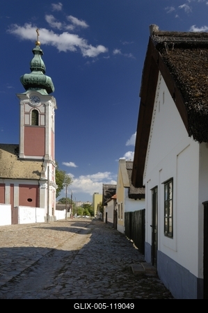 Palotavárosi Skanzen, Székesfehérvár-stock-foto
