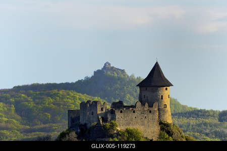 Somoskői vár-stock-foto