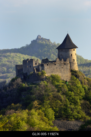 Somoskői vár-stock-foto