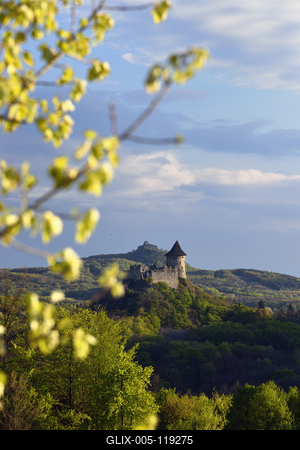 Somoskői vár-stock-foto