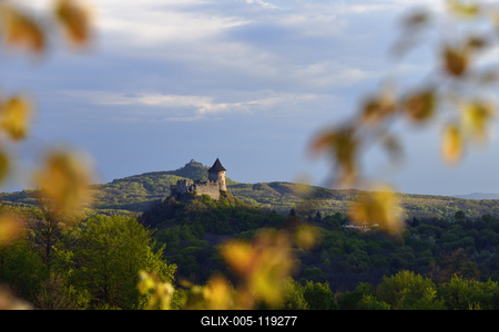 Somoskői vár-stock-foto