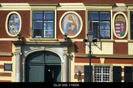 Kőszeg, Városháza-stock-foto